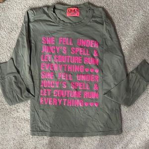Vintage juicy couture long sleeve shirt